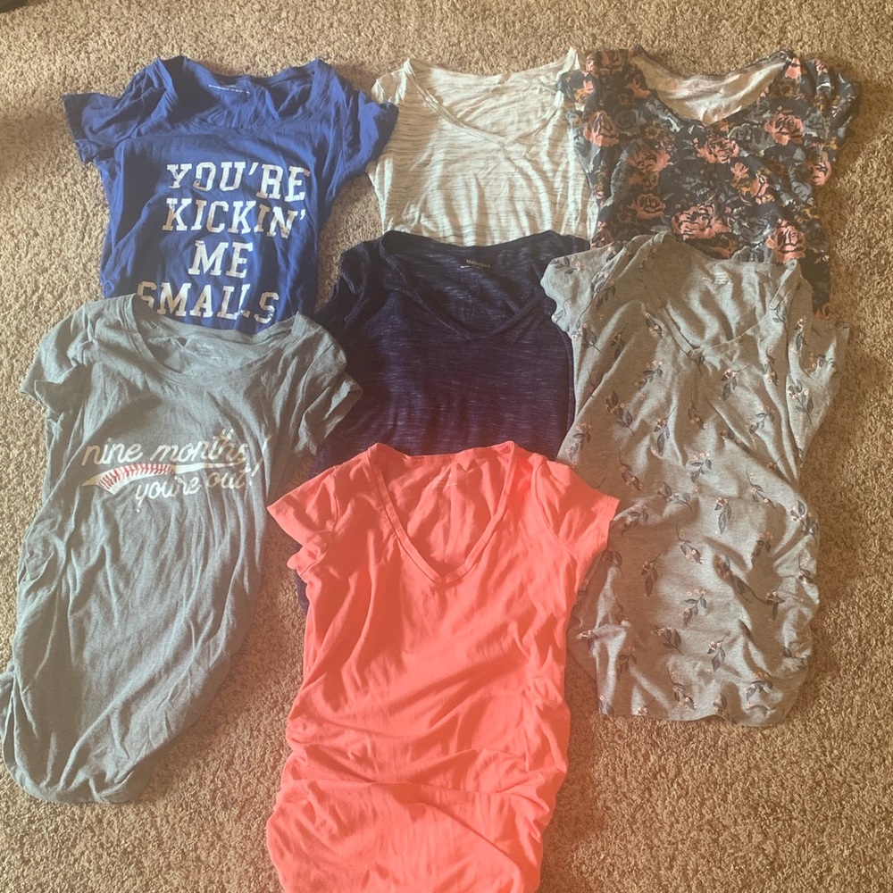 Motherhood Maternity & Isabel Maternity t-shirts bundle - 14 shirts - Size XS